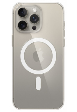 Чехол накладка Apple MagSafe для iPhone 15 Pro Max  поликарбонат прозрачный MT233ZM/A