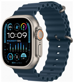 Apple Watch Ultra 2 GPS + Cellular 49mm (корпус  титан синий IP6X) MRF73