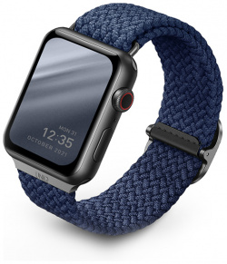 Ремешок Uniq Aspen для Apple Watch 45mm  Нейлон синий ASPDEOBLU