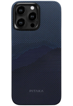 Чехол накладка Pitaka StarPeak MagEZ 4 Over The Horizon для iPhone 15 Pro  кевлар KI1501POTH