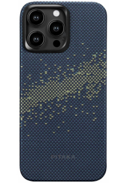 Чехол накладка Pitaka StarPeak MagEZ 4 Milky Way Galaxy для iPhone 15 Pro  кевлар KI1501PMYG