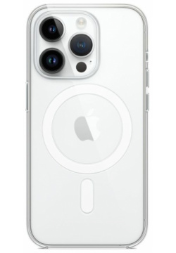 Чехол накладка Apple MagSafe для iPhone 14 Pro  полиуретан прозрачный MPU63ZM/A