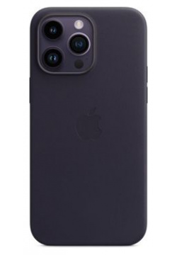 Чехол накладка Apple MagSafe для iPhone 14 Pro Max  кожа штормовой синий MPPP3ZM/A