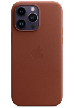 Чехол накладка Apple MagSafe для iPhone 14 Pro Max  кожа коричневый MPPQ3ZM/A