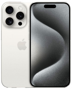 Apple iPhone 15 Pro nano SIM+eSIM 128GB  белый титан MTUW3