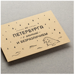 Открытка «Из Петербурга с апатией» Подписные изделия 