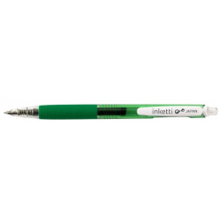 Ручка гелевая автоматическая Penac Inketti 0  5мм зеленая арт BA3601 04EF 4536111134977