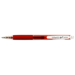 Ручка гелевая автоматическая Penac Inketti 0  5мм красная арт BA3601 02EF 4536111134953