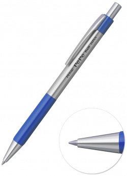 Ручка шариковая автоматическая Penac Pepe 0  7мм синяя корпус металл/синий арт BB0502 11F 4536111108183