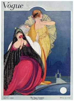 Плакат «VOGUE  Три дамы и луна» Серия плакатов