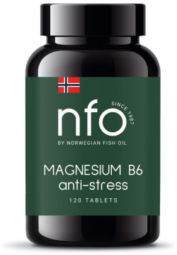 Норвегиан Фиш Оил комплекс магния и вит  В6 таб №120 Pharmatech AS NO 115995