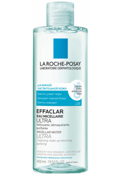 Ля Рош Позе Эфаклар Ультра вода мицеллярная для жирной проблемной кожи 400мл М2862404 La Roche Posay Lab  102396