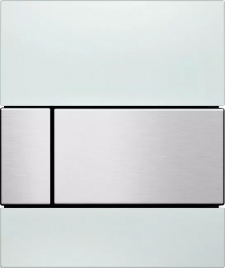 Кнопка смыва TECE Square Urinal 9242801 белое стекло  сатин