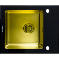 Мойка кухонная Seaman Eco Glass SMG 610B Gold B 