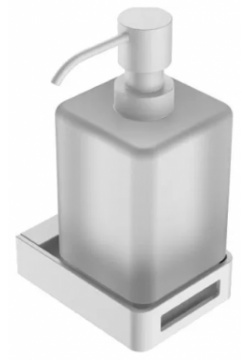 Дозатор для жидкого мыла Boheme Q белый матовый 10957 MW 