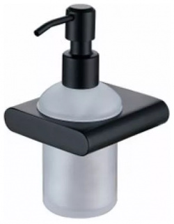 Дозатор для жидкого мыла настенный (стекло) Black (латунь+цинк) (KH 2730) Kaiser KH 2730 