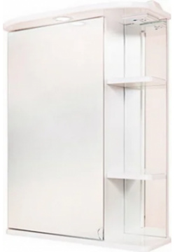 Зеркало шкаф Onika Карина 55 L с подсветкой  белый (205512) 205512