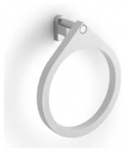 Bertocci Goccia  Полотенцедержатель кольцо из композита цвет белый матовый/хром Снято с пр ва 146 8211 0200