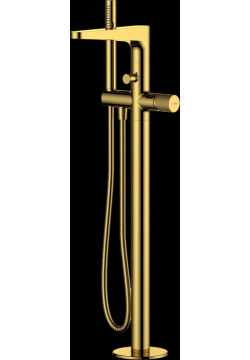 Напольный смеситель для ванны  Wasserkraft Sauer золото 7121