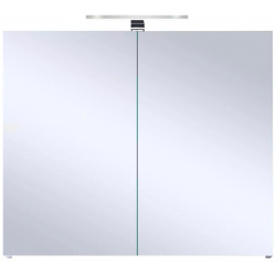 Зеркало шкаф Orans 80х57 с подсветкой серый 402380З 