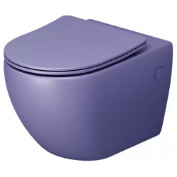 Унитаз подвесной Grossman Color фиолетовый матовый с сиденьем микролифт GR 4411LIMS 