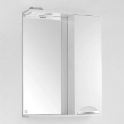 Зеркало шкаф Style Line Жасмин 60 правый белый  с подсветкой ЛС 00000040