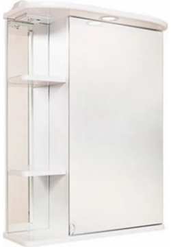 Зеркало шкаф Onika Карина 55 R с подсветкой  белый (205513) 205513