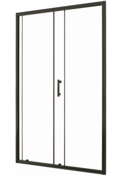 Душевая дверь в нишу Taliente 110x195 профиль черный стекло прозрачное TA 110 1CB 