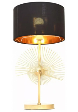 Настольная лампа декоративная LUMINA DECO Fabi LDT 5534 GD+BK 