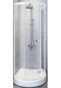 Душевой уголок Radomir Стронг 110х110 профиль белый стекло матовое без поддона 1 09 0 1821 