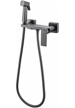 Гигиенический душ со смесителем Haiba HB5517 3  оружейная сталь