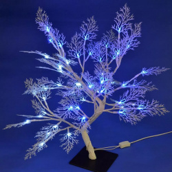 Светодиодное дерево 35х35х50см Uniel ULD T3550 054/SWA WHITE BLUE IP20 FROST UL 00001400 