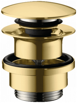 Донный клапан для раковины Hansgrohe полированное золото 50100990 