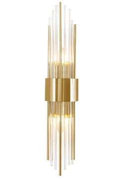 Настенный светильник Crystal Lux Atento AP2 Brass/Transparente 