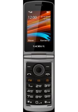 Телефон Texet TM 404 Красный 2G; Дисплей 65 5 тыс цв  2 8; Камера 0