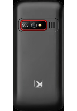 Телефон Texet TM B226 Черно красный
