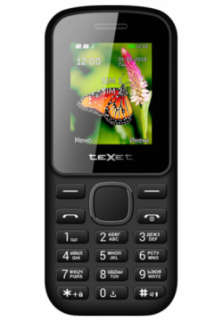 Телефон Texet TM 130 Черно красный 