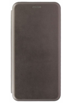 Чехол книжка  универсальный 4 5 8 кожзам серый (горизонтальный)