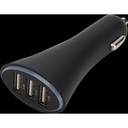 Зарядное устройство автомобильное Bron USB 6A 3xUSB (2x2 4A  1x1 2A) черное А