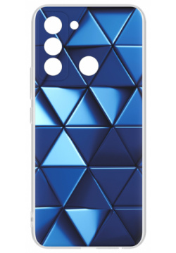 Чехол крышка Deppa для Tecno POP 5 LTE  силикон синий поможет не только