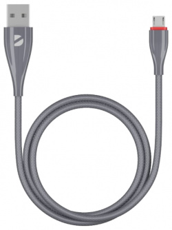 Кабель Deppa USB  micro серый (1 метр) Синхронизация и заряд аккумулятора вашего
