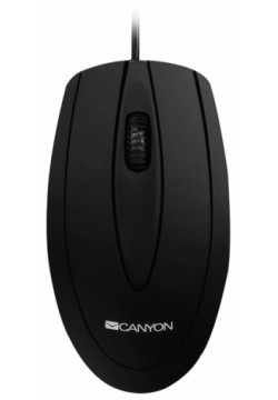 Мышь Canyon CNE CMS1  черная Классический дизайн и удобство в использовании