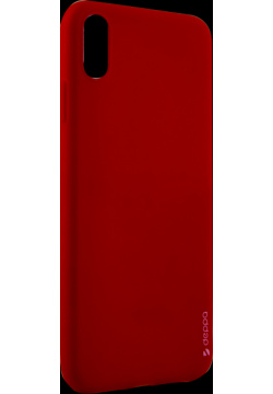 Чехол крышка Deppa Gel Color Case для iPhone XS Max  полиуретан красный