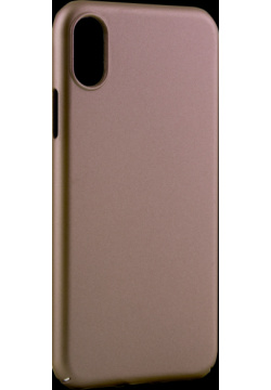 Чехол крышка Deppa Air Case для iPhone X  пластик золотистый