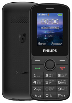 Телефон Philips Xenium E2101 Черный 2G; Дисплей 65 5 тыс цв  1