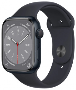 Умные часы  Apple Watch Series 8 45 мм M/L Midnight Aluminium (MNUL3)