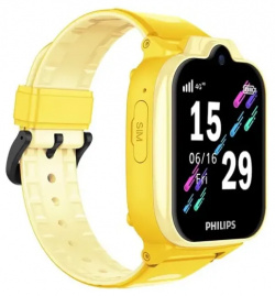 Часы телефон Philips W6610 детские  желтые