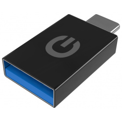 Адаптер Gerffins USB A/Type C (черный) 