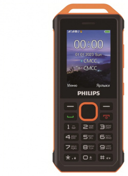 Телефон Philips Xenium E2317 Желто черный 2G; Дисплей 65 5 тыс цв  2 4; Камера 0