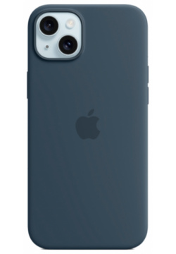 Чехол крышка Apple Silicone Case with MagSafe для iPhone 15 Plus  силикон синий (MT123ZM/A)